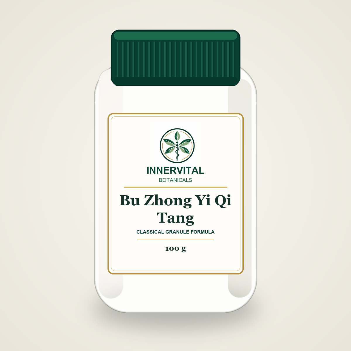 InnerVital Botanicals Bu Zhong Yi Qi Tang Classical Granule Formula 100 g bottle