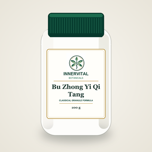 InnerVital Botanicals Bu Zhong Yi Qi Tang Classical Granule Formula 100 g bottle