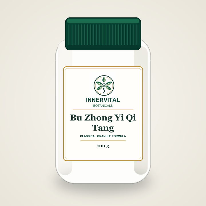 InnerVital Botanicals Bu Zhong Yi Qi Tang Classical Granule Formula 100 g bottle
