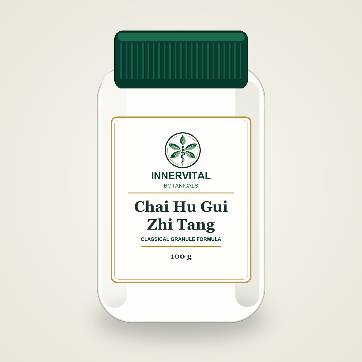InnerVital Botanicals Chai Hu Gui Zhi Tang Classical Granule Formula 100 g bottle