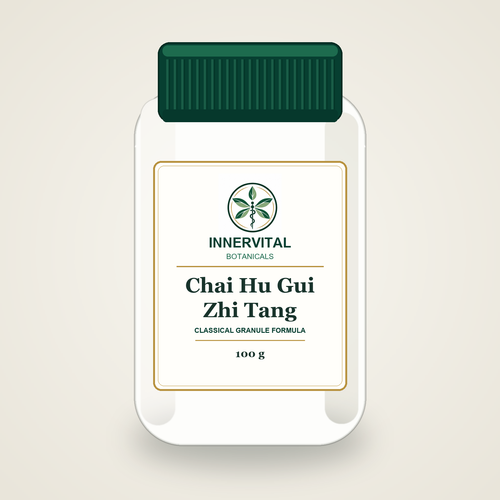 InnerVital Botanicals Chai Hu Gui Zhi Tang Classical Granule Formula 100 g bottle
