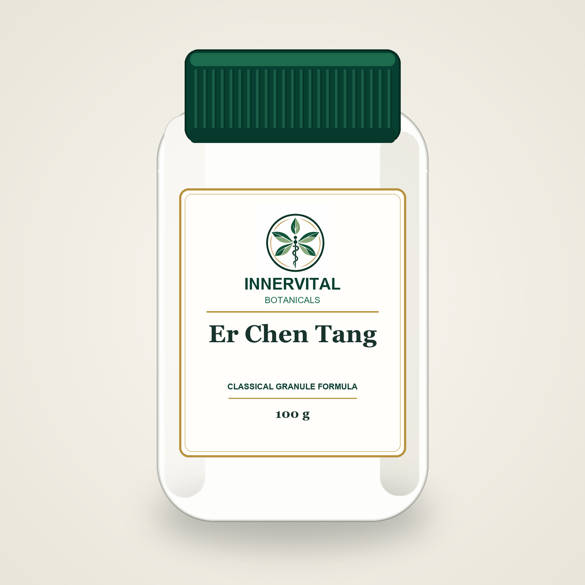InnerVital Botanicals Er Chen Tang Classical Granule Formula 100 g bottle