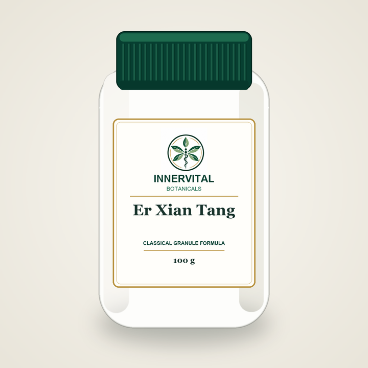 InnerVital Botanicals Er Xian Tang Classical Granule Formula 100 g bottle
