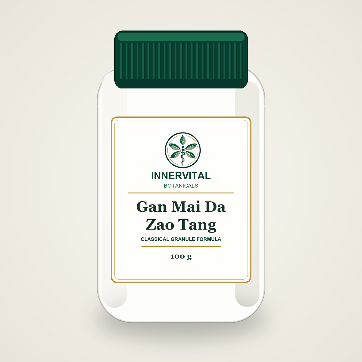 InnerVital Botanicals Gan Mai Da Zao Tang Classical Granule Formula 100 g bottle