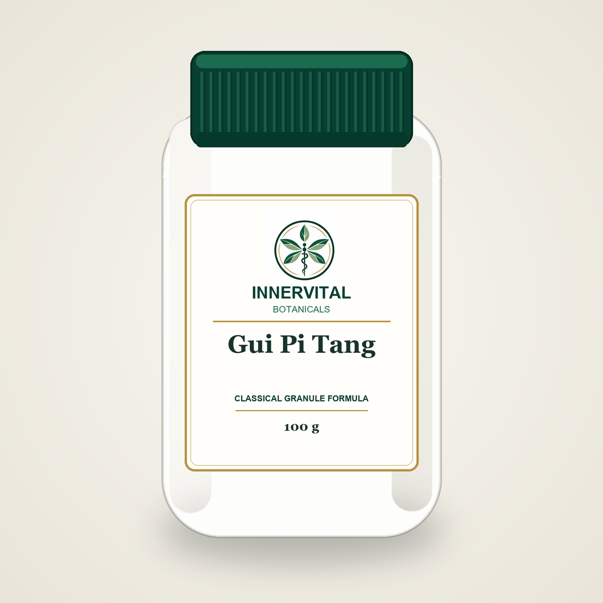 InnerVital Botanicals Gui Pi Tang Classical Granule Formula 100 g bottle