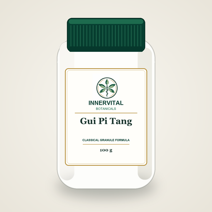 InnerVital Botanicals Gui Pi Tang Classical Granule Formula 100 g bottle