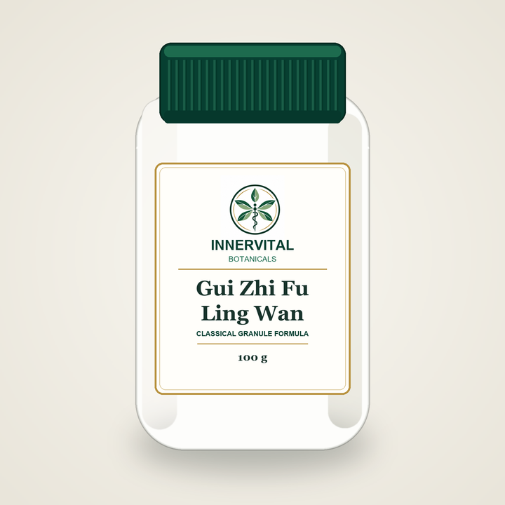 InnerVital Botanicals Gui Zhi Fu Ling Wan Classical Granule Formula 100 g bottle