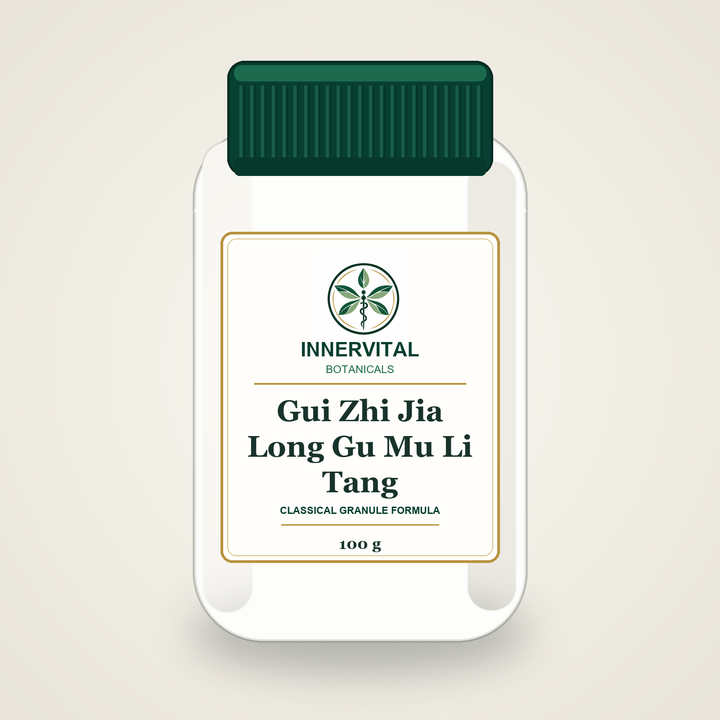 InnerVital Botanicals Gui Zhi Jia Long Gu Mu Li Tang Classical Granule Formula 100 g bottle