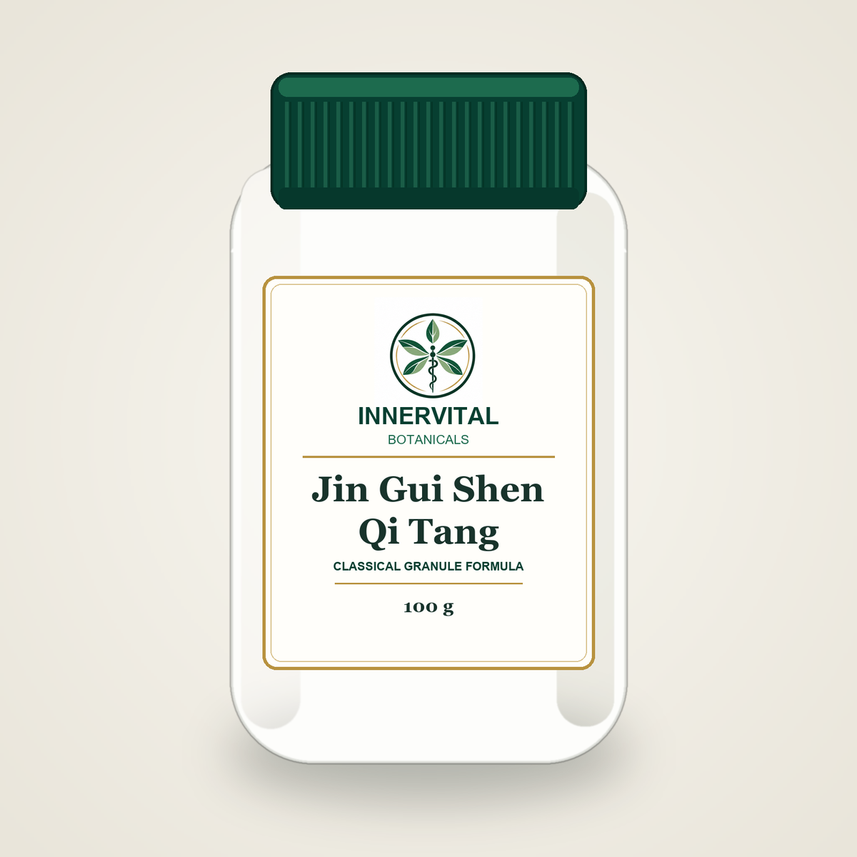 InnerVital Botanicals Jin Gui Shen Qi Tang Classical Granule Formula 100 g bottle