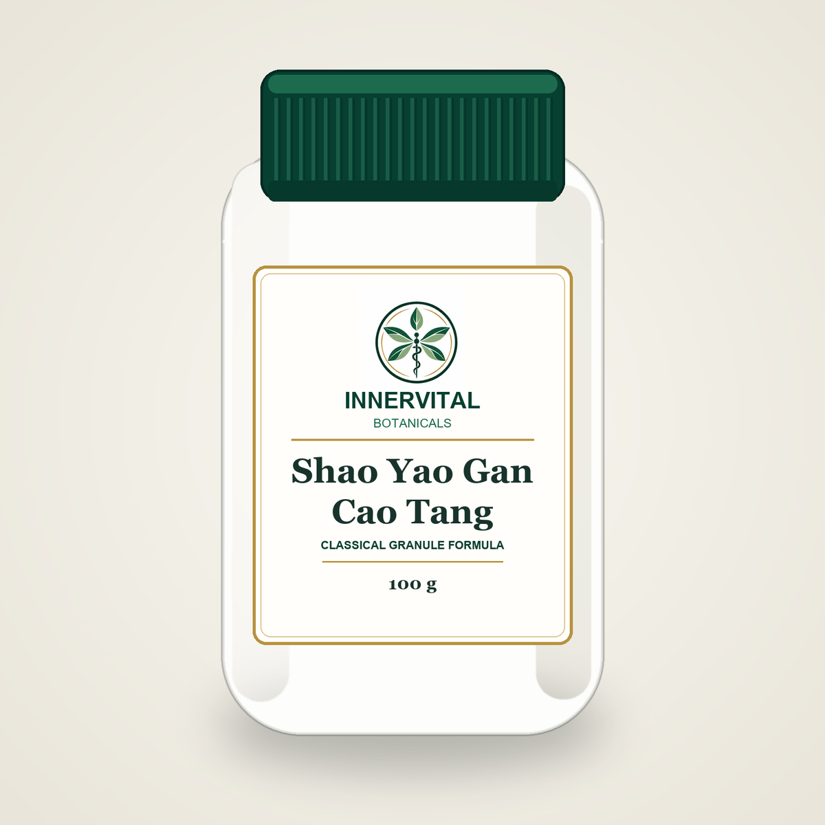 InnerVital Botanicals Shao Yao Gan Cao Tang Classical Granule Formula 100 g bottle