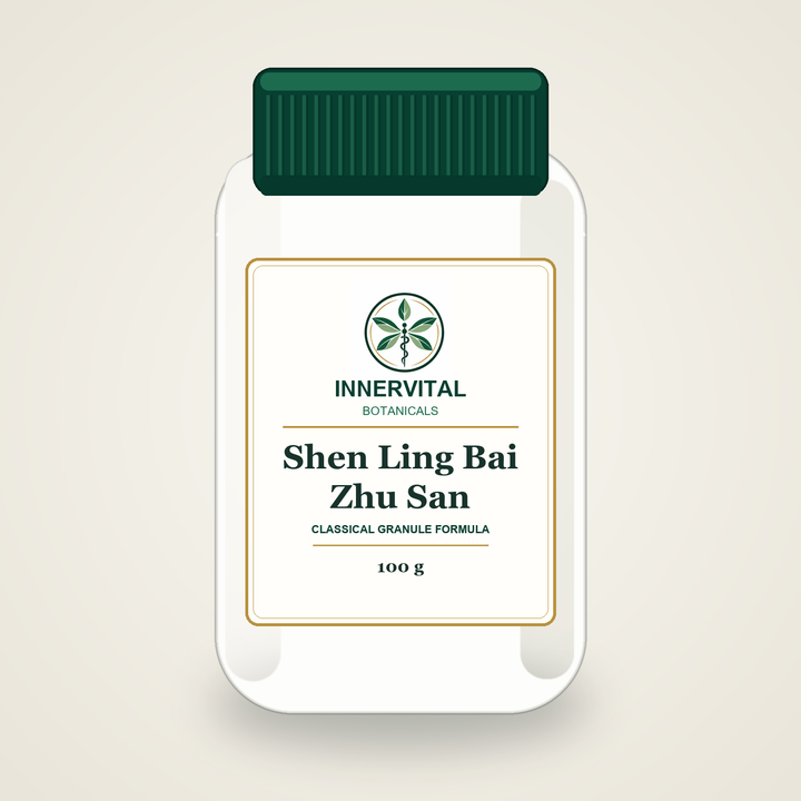InnerVital Botanicals Shen Ling Bai Zhu San Classical Granule Formula 100 g bottle