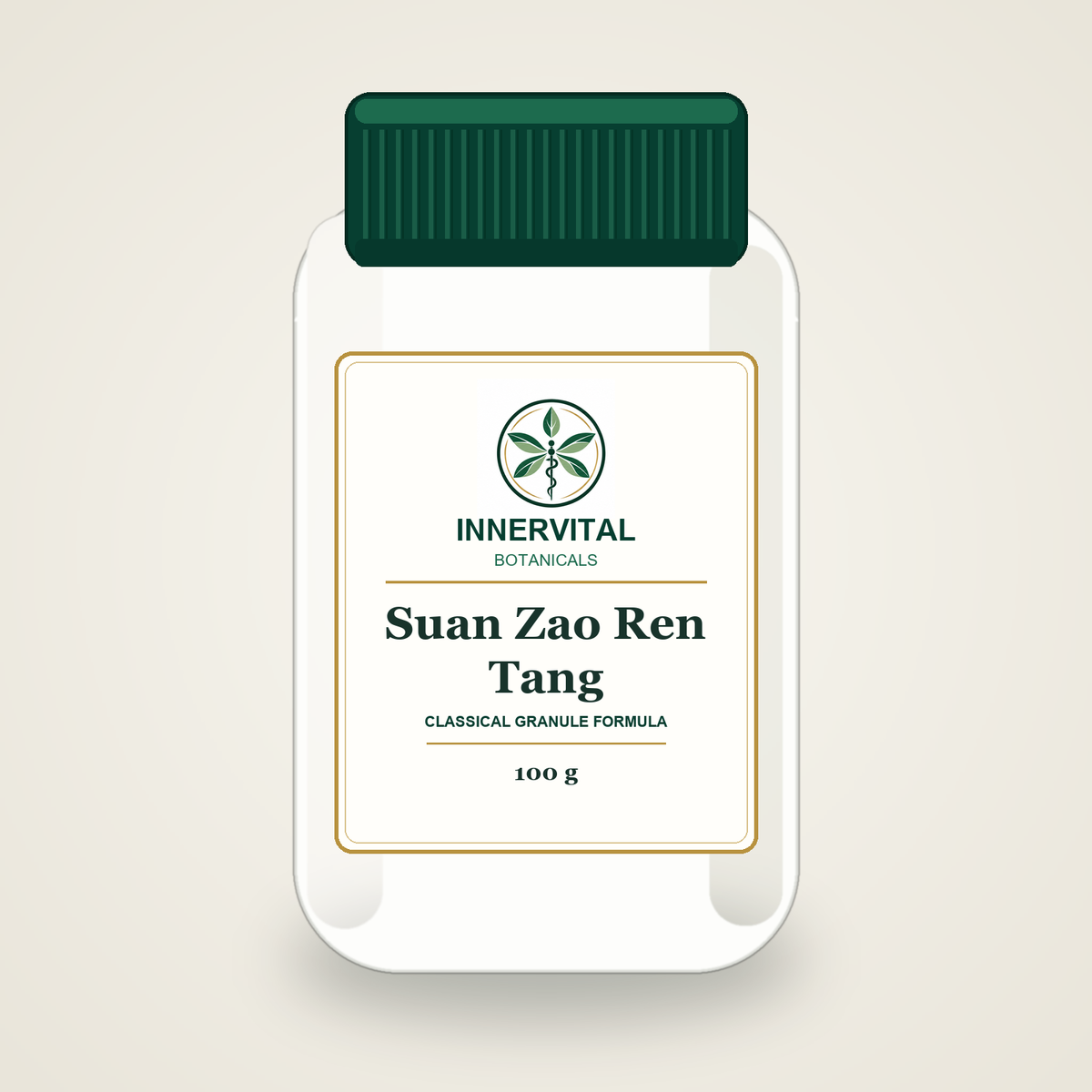 InnerVital Botanicals Suan Zao Ren Tang Classical Granule Formula 100 g bottle