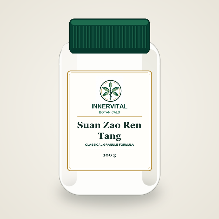 InnerVital Botanicals Suan Zao Ren Tang Classical Granule Formula 100 g bottle