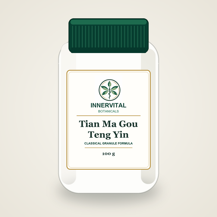 InnerVital Botanicals Tian Ma Gou Teng Yin Classical Granule Formula 100 g bottle