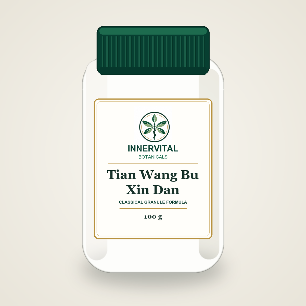 InnerVital Botanicals Tian Wang Bu Xin Dan Classical Granule Formula 100 g bottle