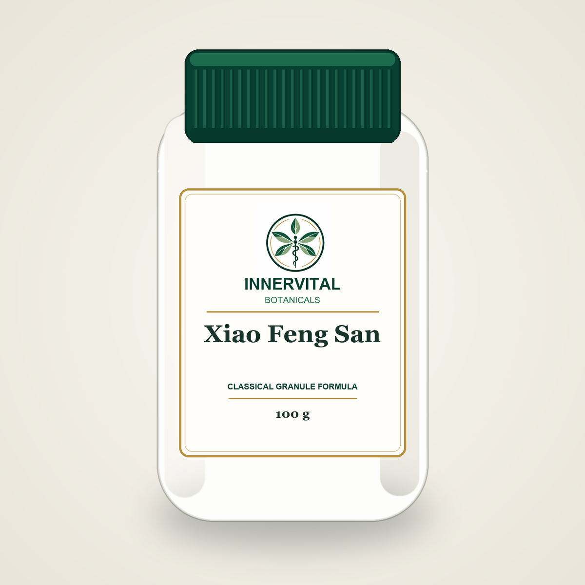 InnerVital Botanicals Xiao Feng San Classical Granule Formula 100 g bottle