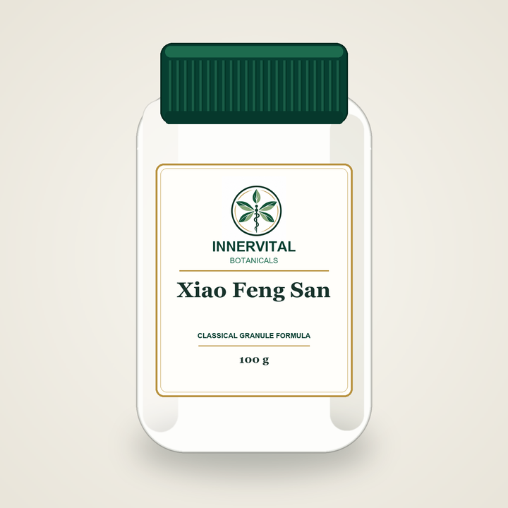 InnerVital Botanicals Xiao Feng San Classical Granule Formula 100 g bottle